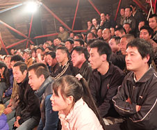 Beijing migrant workers audiences in Picun Village near Beijing (2013)