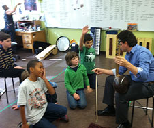 Imamyar Hasanov at Creative Arts Charter School in San Francisco (2014)