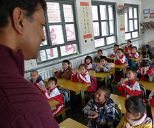 Shriram Brahmanandam at Tong Xin School in Beijing (2013)